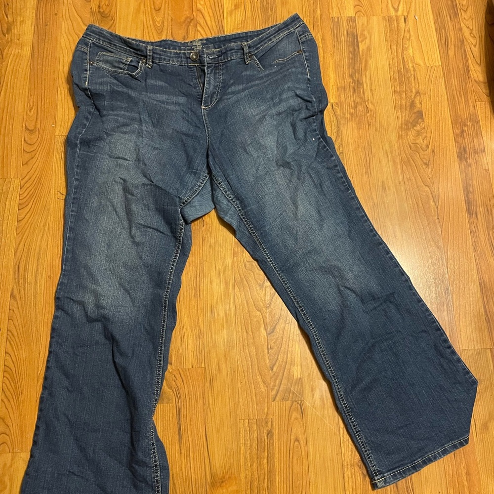 Ruff Hewn Dark Blue Flare Jeans